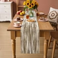 thumbnail image 2 of Brown Beige Vintage Table Runner - 108 Inch Long Retro Abstract Art Cotton and Linen Blended Dress Scarves Farmhouse Table Runner for Kitchen Dining, Coffee Table, 13" x 108", 2 of 8