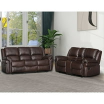 Kingway Dontiavion 2-Piece Faux Leather Living Room Set