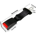 thumbnail image 3 of USIONE 2 Pack Car Seat Belts Extender, 10.2 Inch Universal Extension, 7/8" Tongue Width for Child Seats & Pregnant Women, 3 of 7