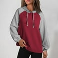 thumbnail image 6 of NOLDARES Women Hoodies Casual Pullover Long Sleeve Sweatshirt Pocket Drop Shoulder Sweater Oversized Pullover for Women(,S), 6 of 8