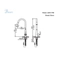 thumbnail image 2 of AB30 3788BN Single-lever pull-down spray sink mixer, Brushed Nickel, 2 of 2