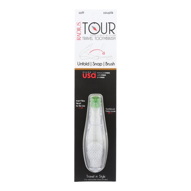 Radius Toothbrush Tour Travel Soft 6 Count