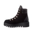 thumbnail image 2 of Stuart Weitzman Chalet Lug Suede & Leather Hiker Boot, 10, Black, 2 of 5