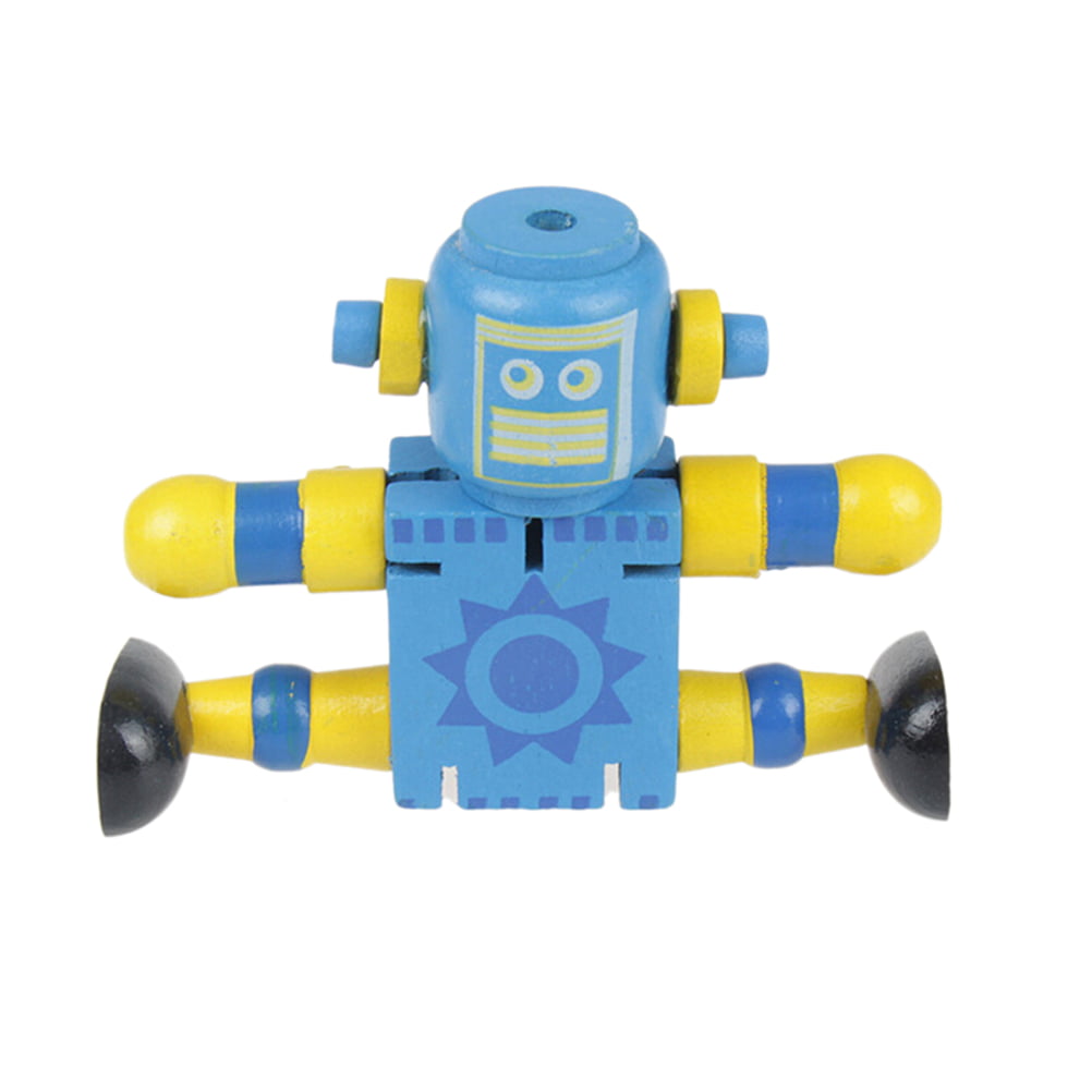 Creative Wooden Robot Learning & Educational Kids Early Learning Toy BLBD 
