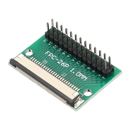 Uxcell FFC FPC Connector Board 26 Pin 1mm Socket to 2.54mm Double Row Straight Needles Pull-down Adapter PCB Converter Board for LCD TV Digital Camera Laptop