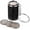 Black, variant on Mini Coin Storage Keychain, 2-in-1 Portable Coin Holder & Fidget Toy, Holds 21 Quarters, Secure Snap Closure Pocket Coin Bank for Keys & Bags, Small Change Organizer Gift for Commuters