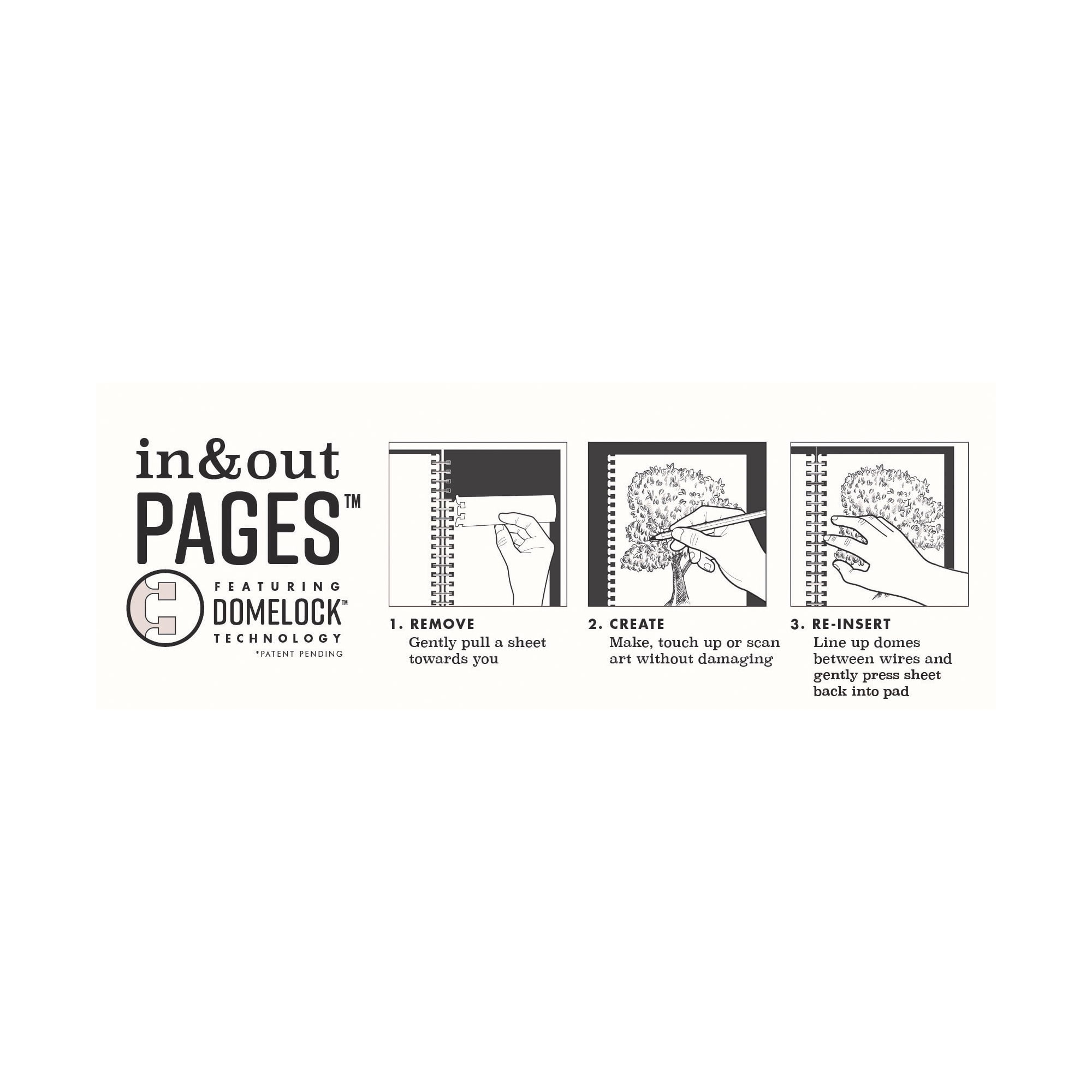 Grumbacher 5.5 x 8.5 Mixed Media Art Paper Pad, 98lb/160GSM, 60