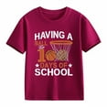 thumbnail image 4 of Girls Short Sleeve Tops Casual Crewneck Loose Fit Shirt Summer Tops for Girls 10-12 Graphic Tee Shirts Toddler Kids Clothes Size 12-13 Years,2-, 4 of 4