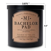 Manly Indulgence Wingman Scented Jar Candle - Classic Plus - 2 Wick - 16.5 oz - 60h Burn