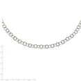 thumbnail image 2 of White Stainless Steel chain 30 in 8 mm Polished 8MM Circle Link Necklace, 2 of 2