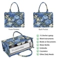 thumbnail image 2 of Large Capacity Tote Bag,Pioneer Flower Floral Print Pattern Handbag Fashion Luxury Tote Bag,15.7"x13"x 5.1" Inches,Laptop Compatible, 2 of 6