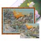 thumbnail image 1 of Hilo Algodón Bordado Punto Cruz Impreso 14CT Snowtown 60x48cm, 1 of 9