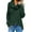 Green, variant on Women's Turtleneck Sweaters 2024 Fall Chunky Long Sleeve Blouses Asymmetric Knit Pullover Loose Fashion Tops