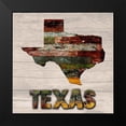 thumbnail image 2 of Lewis, Sheldon 15x15 Black Modern Framed Museum Art Print Titled - Texas Wooden Map, 2 of 5
