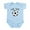 Sky Blue, variant on CafePress - Lil Sis Soccer Body Suit - Baby Light Bodysuit, Size Newborn - 24 Months