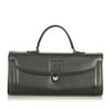 Pre-Owned Burberry Handbag Calf Leather Black