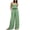 Green, variant on Iyufng Striped Summer Outfits for Women 2 Piece Spaghetti Straps Top Wide Leg Pants Suit