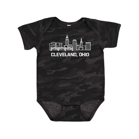 

Inktastic Cleveland Ohio Skyline Gift Baby Boy or Baby Girl Bodysuit