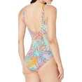 thumbnail image 2 of Lauren Ralph Lauren Amara Women's Multi Surplice Over-The-Shoulder One-Piece, 12, 2 of 2