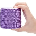 thumbnail image 6 of 3 Cord 5mm Purple Twist Rope Decorative Cord Shiny Viscose Cording for Home Décor Upholstery Curtain Tieback Graduation Honor Cord Christmas Bag Drawstrings 19 Yards DIY, 6 of 9