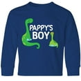 thumbnail image 3 of Inktastic Pappys Boy Grandson Gift Long Sleeve Youth T-Shirt, 3 of 5