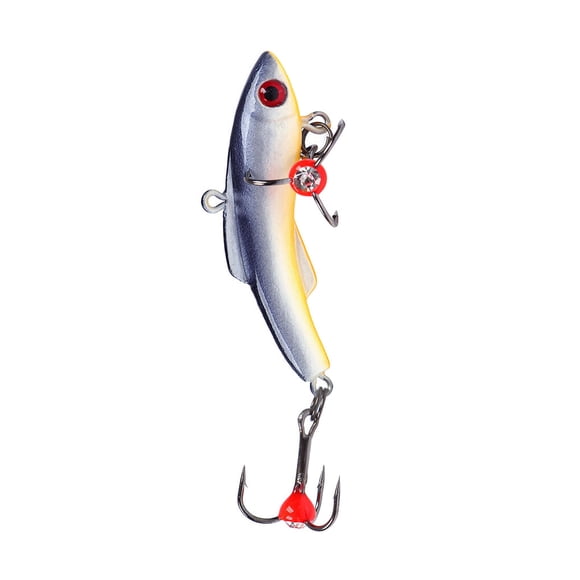 Wosthever Lure Bait Pesca al aire libre Cebo de plástico artificial Pesca en hielo con ojos 3D Suministros de pesca Pescar tres