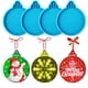 thumbnail image 1 of Piezas de moldes de resina navideña de silicona, adornos navideños, colgante de forma redonda, moldes de resina epoxi, manualidades, joyería, llaveros, fabricación de decoraciones navideñas, 1 of 5