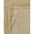 thumbnail image 6 of Unique Loom Outdoor Botanical Collection Area Rug - Medallion (4' x 6' Rectangle Yellow/Beige), 6 of 7