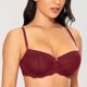 thumbnail image 5 of Sostén DOBREVA 36D con Encaje, Varilla y Estilo Balconette Talla Grande Rojo, 5 of 6