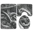 thumbnail image 1 of ABPHQTO Pulpo de tormenta oceánica Juego de alfombras de baño de 3 piezas Alfombra de baño Alfombra de contorno y tapa de inodoro ABPHQTO Cont-CHAPPLE-28402, 1 of 2