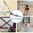 thumbnail image 4 of Mi PupJoy Chew Proof Dog Leash - 2Pack Metal Cable Lead,No Tangle Multiple Leashes for Small and Medium Dogs- Heavy Duty Lead Extender for Collars & Harnesses, 4 of 6