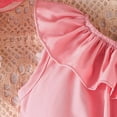 thumbnail image 4 of Rhuody outfits for baby girls 9-12 Months New One Shoulder Tank Top + Floral Print Skirt Set Short Sleeve Round Neck Cute Daily Wear Pink, 4 of 8