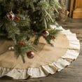 thumbnail image 5 of Christmas Tree Skirt 47 Inch, Khaki Sequin Cloth Tree Base Decoration, Reusable Holiday Tree Bottom Cover for Home, Mall, or Event Displays, 5 of 5