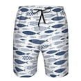 thumbnail image 3 of Fotbe Blue Fish Trajes de Baño Estampados para Hombre, Shorts de Verano de Secado Rápido, Ropa de Playa, Bañadores-XX-Large, 3 of 6