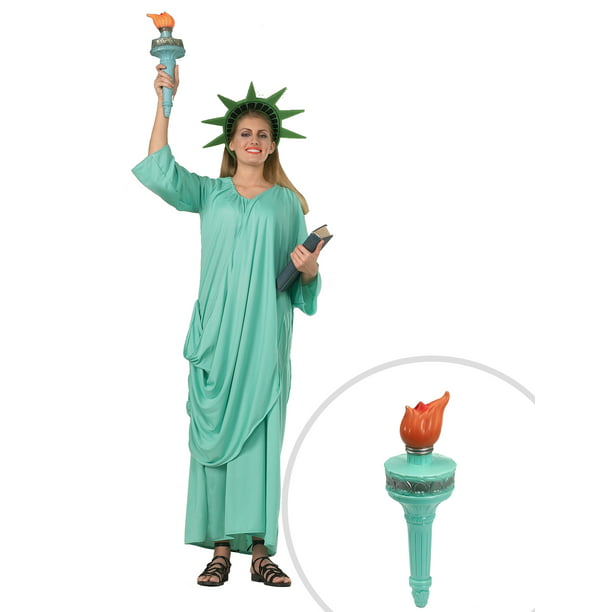 Statue of Liberty Costume for Adults and Lady Liberty Torch
