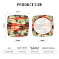 thumbnail image 5 of Rateoe Colorful Hawaii Palms Pattern Square Couch Cushion Covers, Sofa Furniture Protector Slipcover with Bottom Tie rope, Soft Non-Slip Non-Wrinkle Non-Sticky-Four Pieces, 5 of 7