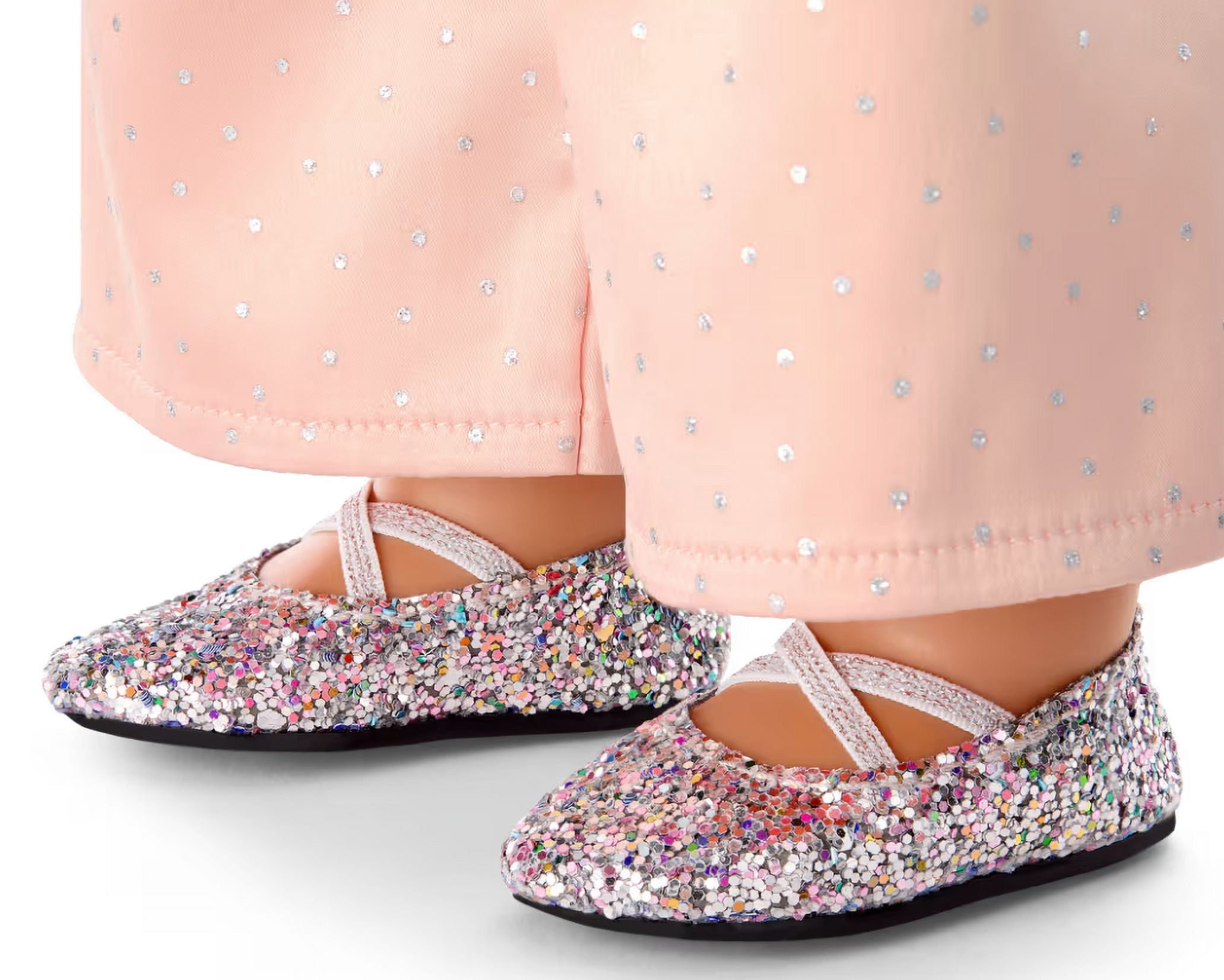 American Girl X Something Navy Twinkling Tinsel Ballet Flats for 18 inch Dolls