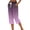 Purple, variant on Dagugfen Capris for Women Striped Straight Leg Breathable Drawstring Elastic Waist Summer Daily Wear Casual Capri Pants with Pockets