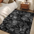 thumbnail image 4 of Hallway Runner Rugs 2.7x5 Ft, Black Geometric Non Slip Area Rugs for Kitchen Bedroom Entryway, Contemporary Minimalism Abstract Pattern Washable Carpet Runner Rug Floor Mats for Bedroom Home Decor, 4 of 8