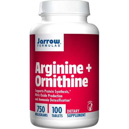 Jarrow Formulas Arginine and Ornithine, Sports Nutrition, 750 mg, 100 Easy-Solv