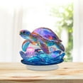 thumbnail image 4 of TIELUTT Sea Turtle Summer Acrylic 2D Desktop Display Transform Your Desk Into A Tropical ! Ornament Christmas Decorations Bulbs Phone Christmas Ornament Teacher Ornament Bulk Christmas Ornament Pack, 4 of 4