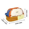thumbnail image 2 of Organizador de estuche de lápices para carpa de gran capacidad | Bolsa de lona con cremallera y correa ajustable | Bolsa de almacenamiento impermeable y duradera de varios compartimentos | Portátil, 2 of 6