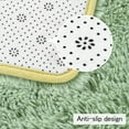 thumbnail image 6 of Homore Cute Fluffy Carpet Soft Washable Area Rugs for Bedroom/ Living Room Decoration, 4' x 5.9' Light Green, 6 of 6