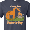 thumbnail image 4 of Inktastic It's Our 1st Father's Day Brontosaurus Family T-Shirt, 4 of 5