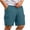 Blue, variant on BRGZLK Mens Cargo Shorts Solid Color Elastic Waist Drawstring Lightweight Shorts Summer Hiking Casual Shorts with Pockets