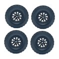 thumbnail image 2 of Kokiya 4 Pieces Tire Wheel Replacing Metal Wheel Rim Tire for 1/12 1/16 Vehicle DIY black, 2 of 9