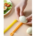 thumbnail image 3 of 4Pcs Egg Cutter, Fancy Cut Egg Cutter, Egg Cutter for Hard Boiled Eggs, Multi-functional Household Egg Cut Flower Shaper, 3 of 5