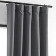 thumbnail image 5 of Half Price Drapes Armour Grey Bellino Textured Faux Linen Room Darkening Curtains For Bedroom & Living Room Curtains(1 Panel), Curtains 108 Inches Long, 50W X 108L, 5 of 12