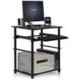 thumbnail image 4 of Home Computer Desk, Espresso/Black, 4 of 5