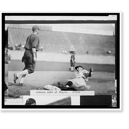 Historic Print [Leon A. Goose Goslin of the Washington Nationals sliding safely into 3rd base during baseball game between Washington and the Chicago White Sox] 16 x 20